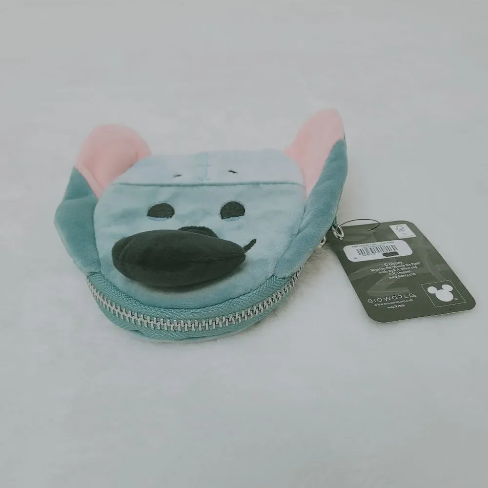 Bioworld Disney Winnie the Pooh Eeyore Figural Coin Purse Wallet Plush New OOS